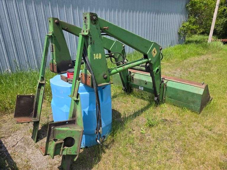 John Deere Model 148 Loader with 8’ Bucket, Comes with Mounting Brackets that came off a John Deere