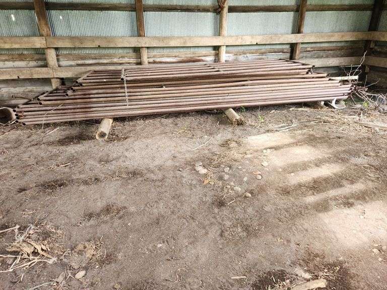 (15) 2 - 12', 2 - 14’, 3 - 16', 2 - 18' and 6 - 20' HiQual Heavy Duty 4’ Tall 5 Bar Gates with Hardw