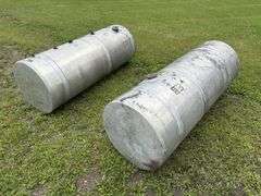 (2) Aluminum Truck Fuel Tanks, 26”x70”, Approx 120 Gal Each