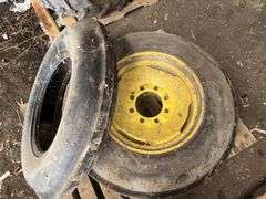 (2) 7.50-20 Tires on 8 Bolt Yellow Rims; (1) 7.50-20 Tire, Buying All for One Money