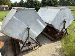 (2) Soderholm Pig Self Feeders, Galvanized, 6’ Long, Buying All for One Money