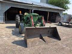 1969 John Deere 4020 Wide Front Diesel with John Deere 48 Loader and 7’ Bucket, 9,506 Hours, 14.9x38