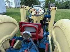 1963 Ford 4130 Industrial Tractor with Loader and 6’ Blade, 13.6-28 Diamond Tread Tires, Unknown Act