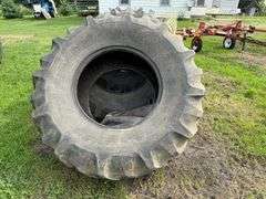 (4) Used 24.5-32 GoodYear Tires With Tubes, All Hold Air, Buying All for One Money