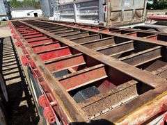 1981 Hobbs 96”x42’ Flatbed Semi Trailer, Tandem Axle, Spring Ride, 11R24.5 on Steel Budd, Side Box, 