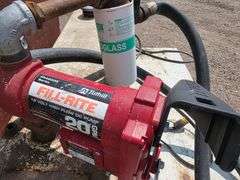 L-Shaped Pickup Fuel Tank with 20 Gallon 12 Volt Hi Flow Fill-Rite Pump, Automatic Shut off Nozzle