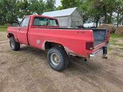 1974 Chevrolet Single Cab, Muncie 4 Speed Transmission, 305 Chevrolet Engine, 33x12.50R15 Tires, VIN