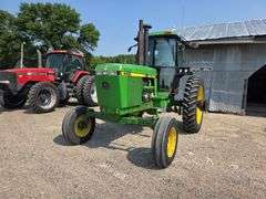 1990 John Deere 4455 2 Wheel Drive Tractor, 8,855 Hours, Quad Range Transmission, 9.50-20 Fronts, 14