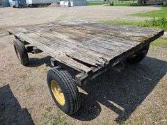 4 Wheel Trailer with Hydraulic Hoist, 8’ x 10’, Wood Floor, 6 Bolt Hubs