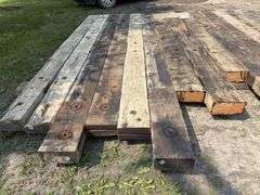 (15) 6”x12” Creosote Treated Bridge Planks, various lengths, 11’-15.5’, used