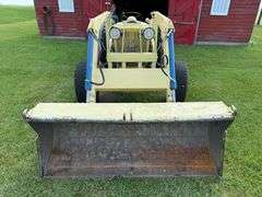 1963 Ford 4130 Industrial Tractor with Loader and 6’ Blade, 13.6-28 Diamond Tread Tires, Unknown Act