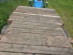 Home Made Tri Axle Trailer, 24’ Long, 8’ Wide, Has 2 Point or 2 5/16” Ball, Heavy Duty