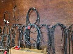 Large Assortment of Hydraulic Hoses, Unknown Condition