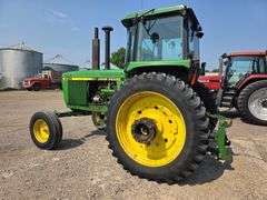 1990 John Deere 4455 2 Wheel Drive Tractor, 8,855 Hours, Quad Range Transmission, 9.50-20 Fronts, 14