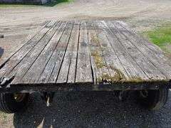 4 Wheel Trailer with Hydraulic Hoist, 8’ x 10’, Wood Floor, 6 Bolt Hubs