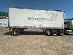 1984 Morgan Single Axle Semi Water Trailer, 28' Long, (2) 1,600 Gallon Tanks, Inductor and 5hp Motor