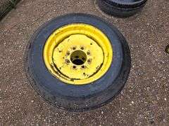 (2) 7.50 x 20 3 Rib Tires on 8 Bolt Rims