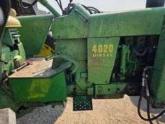 1969 John Deere 4020 Wide Front Diesel with John Deere 48 Loader and 7’ Bucket, 9,506 Hours, 14.9x38