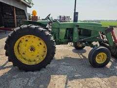 1969 John Deere 4020 Wide Front Diesel with John Deere 48 Loader and 7’ Bucket, 9,506 Hours, 14.9x38