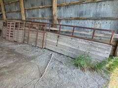 1985 DRCT 7’ x 16’ Car Trailer, Hand Crank Winch, Ramps, Comes with 7’ x 16’ Gates that were Made to