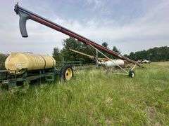 Hutchinson 8” x 53’ Auger, 540 PTO, Needs 1 Bearing Replaced on Drive Line, SN: 177092