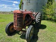 Massey Harris Model 55 Wide Front Tractor, 18.4 x 34 Rears, 7.50 x 18 Fronts, 540 PTO, Engine is Loo