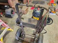 Acetylene Cart with Hoses, Gauges and Torch