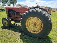 Massey Harris Model 55 Wide Front Tractor, 18.4 x 34 Rears, 7.50 x 18 Fronts, 540 PTO, Engine is Loo