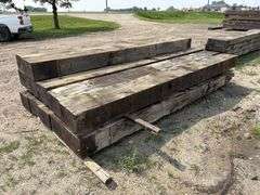 (12) 9”x13” x12’ Creosote Treated Bridge Beams, used