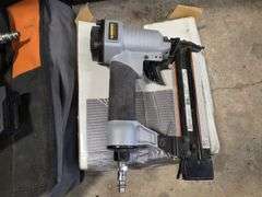 2 Air Nailers and Misc, 1 - Ridgid R250SFA Straight Finsih Nailer and (1) Husky 18 Gauge Brad Nailer