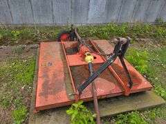 United Farm Tools 3pt Rough Cut Mower, 5’, 540 PTO, Single Rear Tire, SN: 12092