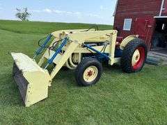 1963 Ford 4130 Industrial Tractor with Loader and 6’ Blade, 13.6-28 Diamond Tread Tires, Unknown Act