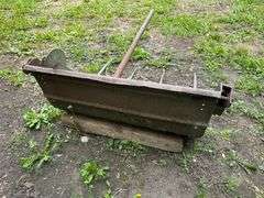 Manure Bucket that was used as a Bale Spear off a 45 Trip Bucket Loader