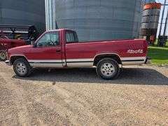 1991 Chevrolet Silverado 1500, 4x4, Single Cab Pickup with 8’ Box, V8 Engine, 5 Speed Manual Transmi