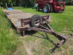 Home Made Tri Axle Trailer, 24’ Long, 8’ Wide, Has 2 Point or 2 5/16” Ball, Heavy Duty