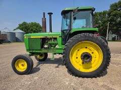 1990 John Deere 4455 2 Wheel Drive Tractor, 8,855 Hours, Quad Range Transmission, 9.50-20 Fronts, 14