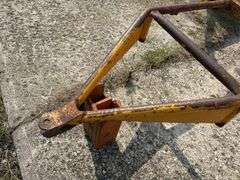 2 Wheel Trailer, with 8’ Dia Round Steel Deck Frame, (no deck), 14” Tires, no title