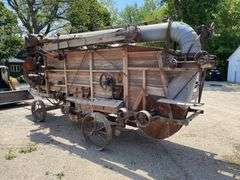 Wooden Threshing Machine, Has Been Stored Inside, Appears to be in Good Shape