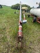 Hutchinson 8” x 53’ Auger, 540 PTO, Needs 1 Bearing Replaced on Drive Line, SN: 177092