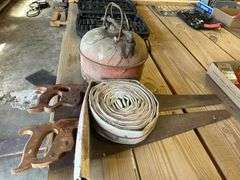 Eagle 2.5 Gallon Gas Can, Hand Saws and Misc Hose
