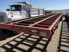 1981 Hobbs 96”x42’ Flatbed Semi Trailer, Tandem Axle, Spring Ride, 11R24.5 on Steel Budd, Side Box, 