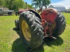 Massey Harris Model 55 Wide Front Tractor, 18.4 x 34 Rears, 7.50 x 18 Fronts, 540 PTO, Engine is Loo