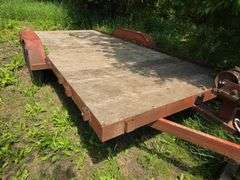 1985 DRCT 7’ x 16’ Car Trailer, Hand Crank Winch, Ramps, Comes with 7’ x 16’ Gates that were Made to