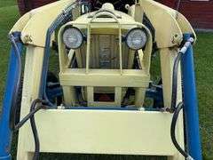 1963 Ford 4130 Industrial Tractor with Loader and 6’ Blade, 13.6-28 Diamond Tread Tires, Unknown Act