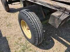 4 Wheel Trailer with Hydraulic Hoist, 8’ x 10’, Wood Floor, 6 Bolt Hubs