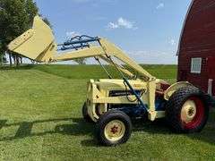 1963 Ford 4130 Industrial Tractor with Loader and 6’ Blade, 13.6-28 Diamond Tread Tires, Unknown Act