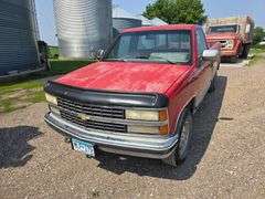 1991 Chevrolet Silverado 1500, 4x4, Single Cab Pickup with 8’ Box, V8 Engine, 5 Speed Manual Transmi
