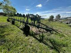 12 Wheel in Line Rake, New Tires, Adjustable Width