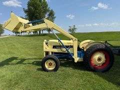 1963 Ford 4130 Industrial Tractor with Loader and 6’ Blade, 13.6-28 Diamond Tread Tires, Unknown Act