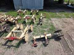 Rolling Shields off a K+M Cultivator, Made by Tebben Manufacturing